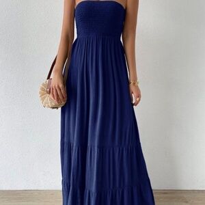 Royal blue maxi dress